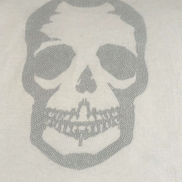 Zadig & Voltaire Knit Crewneck Sweater with silver Skull. 100% cotton .Size M. - Picture 2 of 10